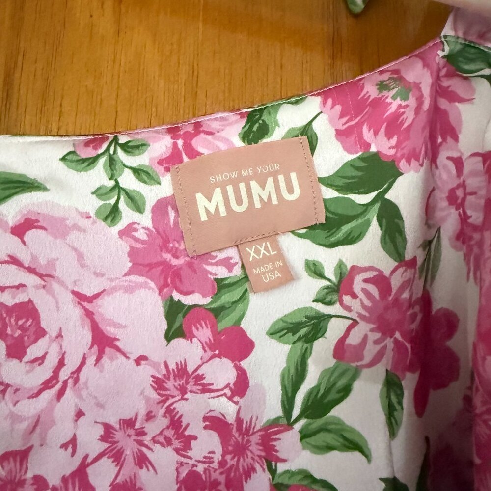 Show Me Your MUMU Makeup Tank - Cottage Floral Pink - XXL - Picture 2 of 2